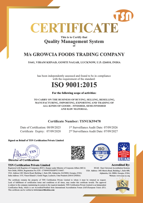 ISO 9001:2015 Certificate